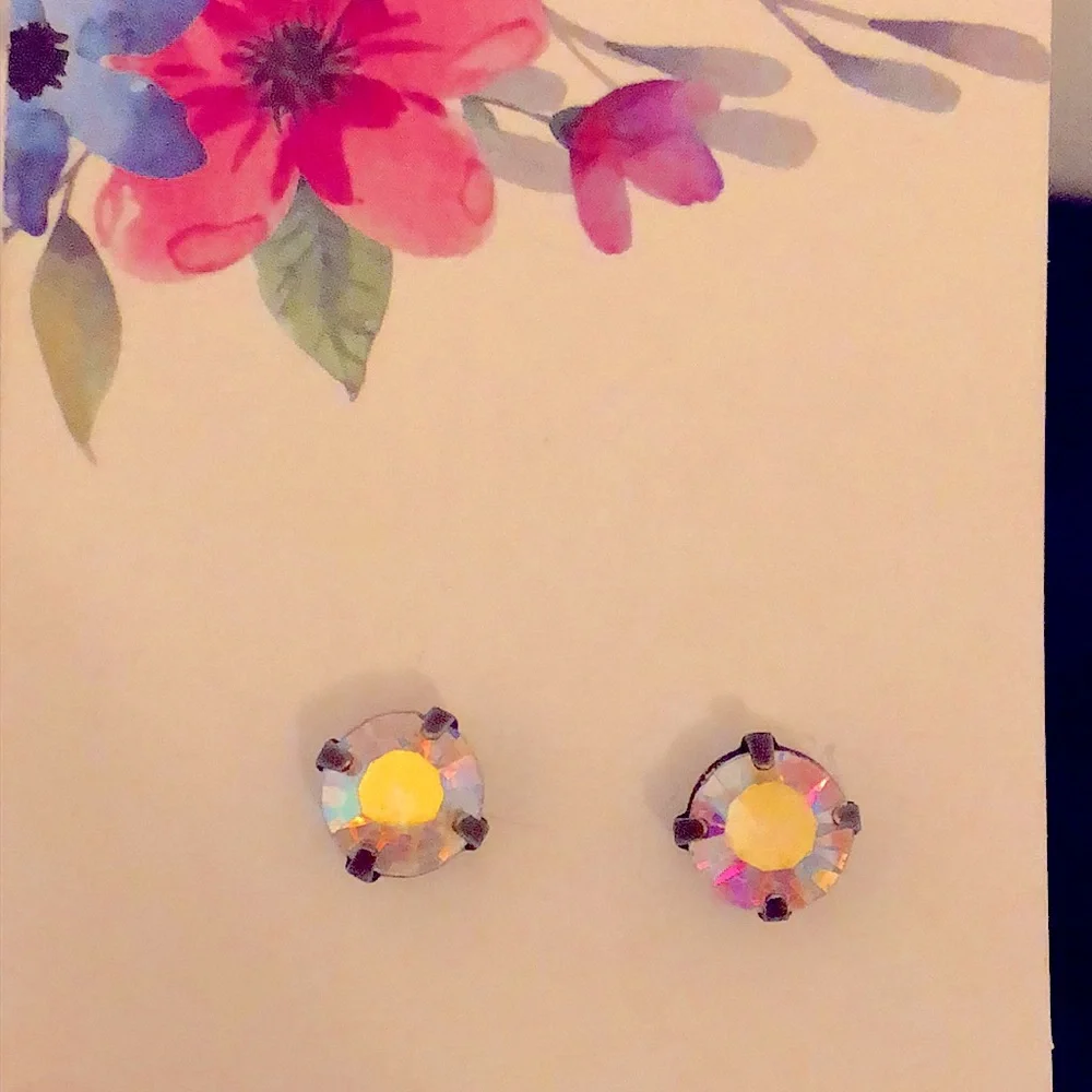 Aurora Borealis Crystal Earrings
